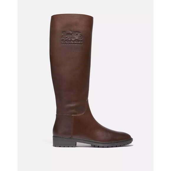 Coach Brown Knee-High Boots - Picture 2 of 9